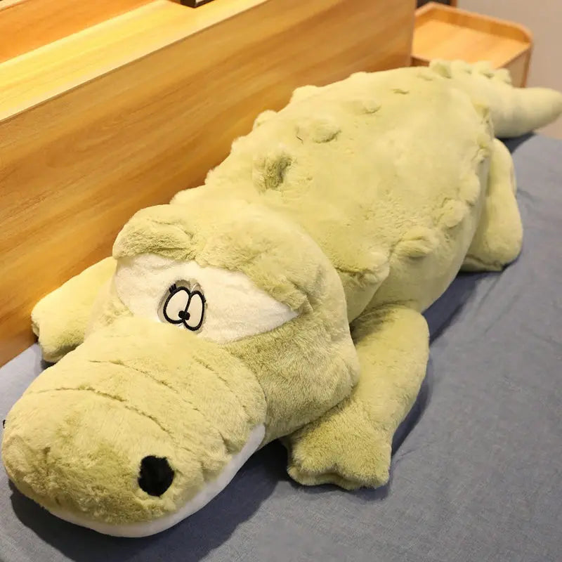 60-150cm Alligator Plush Toys Lifelike Stuffed Animal Soft Plush Crocodile Piushion Filled Pillow Cushion For Girl Kids Gift