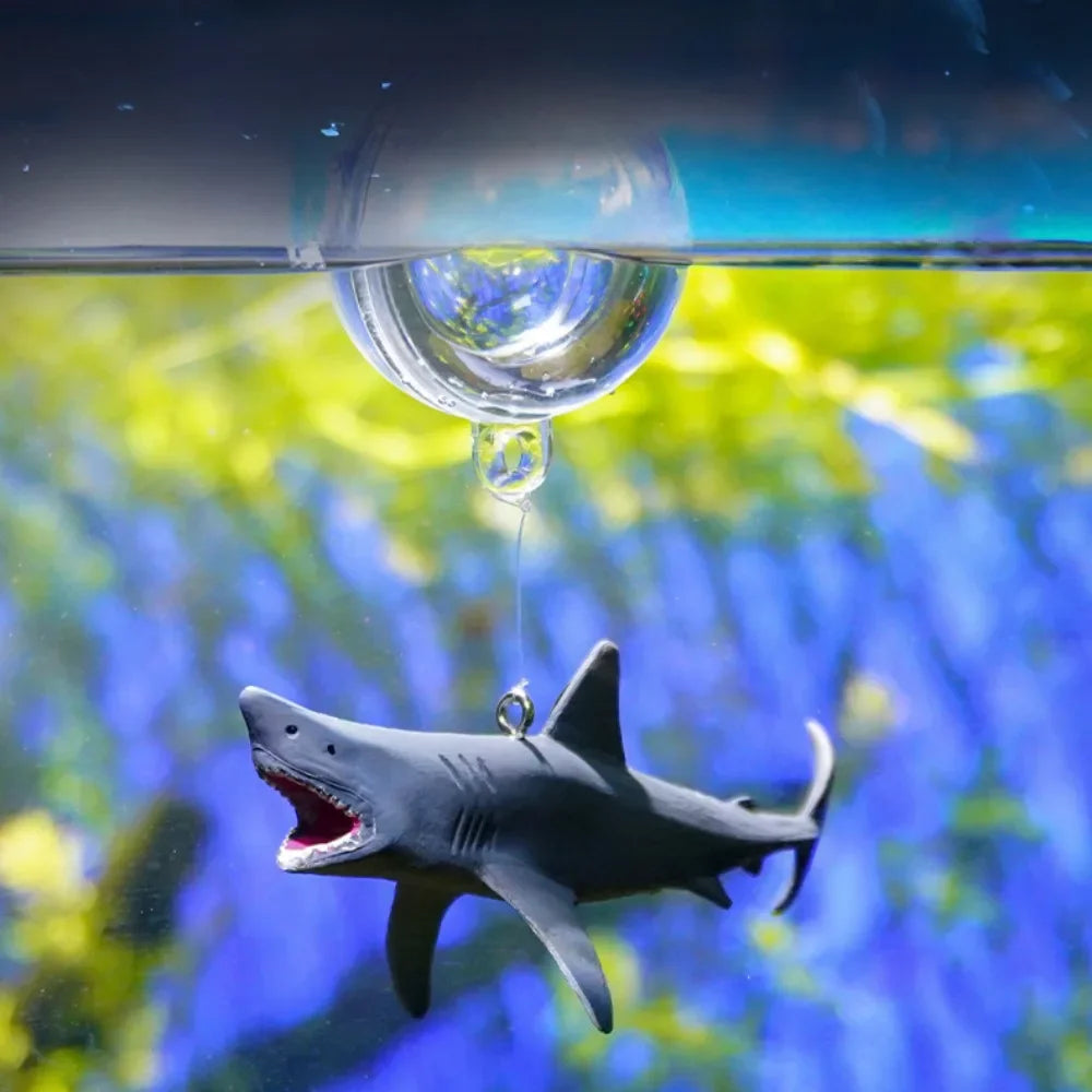 DIY Aquarium Floating Ornaments Creative Aquascape Shark Figurine Decor Fish Tank Craft Undersea Animal Landscaping Decorations
