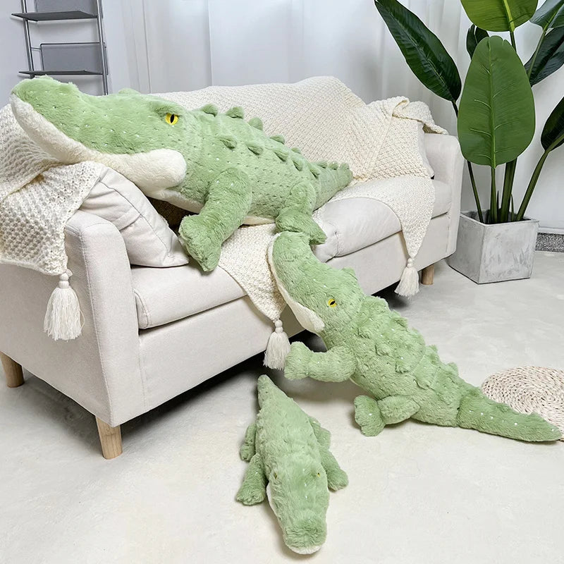 Giant Super Cute Soft Crocodile Animal Doll Cushion Plush Toy Lazy Sleeper Alligator Pillow For Girl Birthday Gift