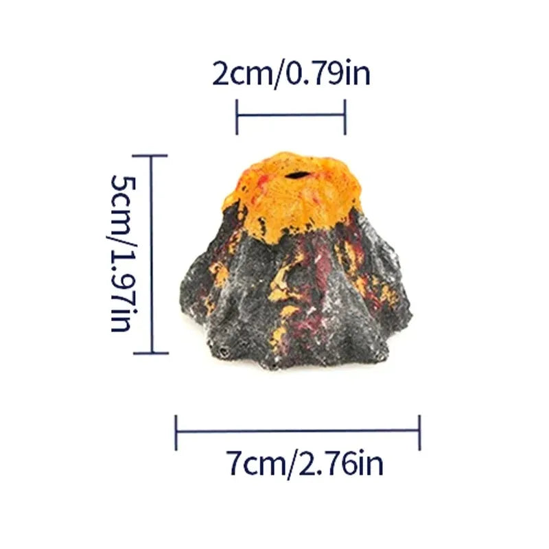 Aquarium Volcanic Bubble Stones Oxygen Pump Fish Tank Decor Bubbling Hiding Cave Resin Aeration Stone Water Quality Silent Aquas