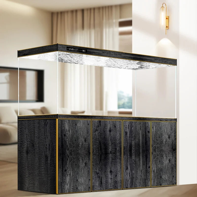 Floor Modern Aquarium Ornamental Fish Decoration Fish Tanks Accent Aquarium Luxury Living Room Home Furniture Acquario Lsyg