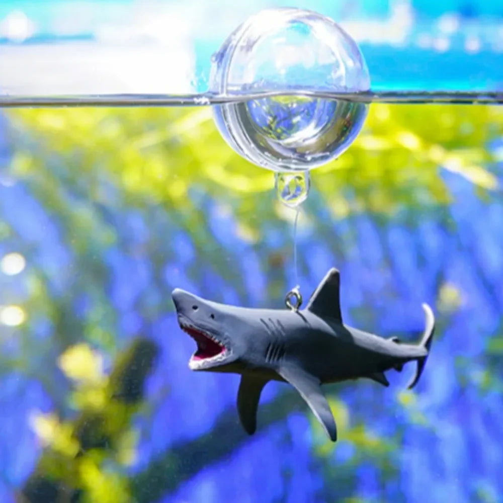 DIY Aquarium Floating Ornaments Creative Aquascape Shark Figurine Decor Fish Tank Craft Undersea Animal Landscaping Decorations