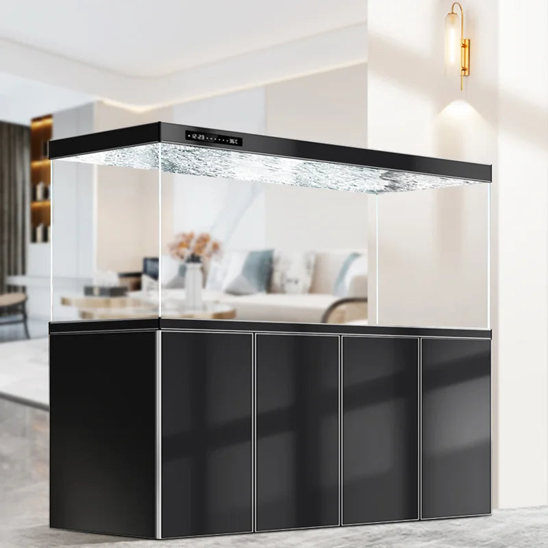 Floor Modern Aquarium Ornamental Fish Decoration Fish Tanks Accent Aquarium Luxury Living Room Home Furniture Acquario Lsyg