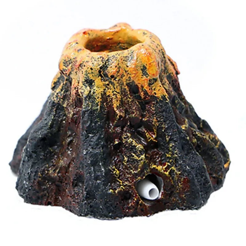 Aquarium Volcanic Bubble Stones Oxygen Pump Fish Tank Decor Bubbling Hiding Cave Resin Aeration Stone Water Quality Silent Aquas