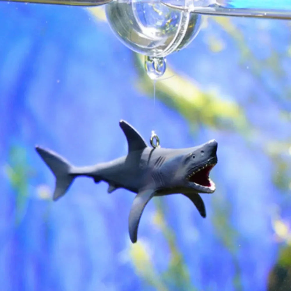 DIY Aquarium Floating Ornaments Creative Aquascape Shark Figurine Decor Fish Tank Craft Undersea Animal Landscaping Decorations
