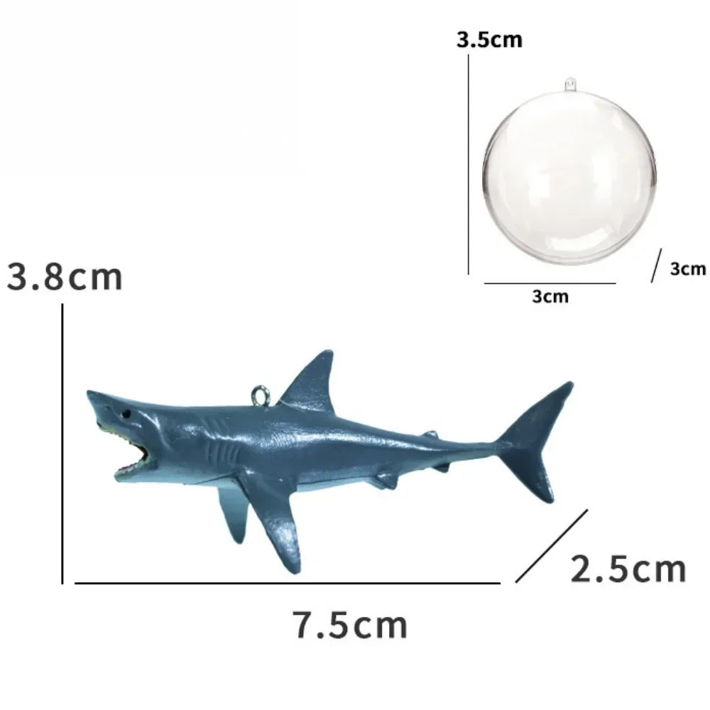 DIY Aquarium Floating Ornaments Creative Aquascape Shark Figurine Decor Fish Tank Craft Undersea Animal Landscaping Decorations