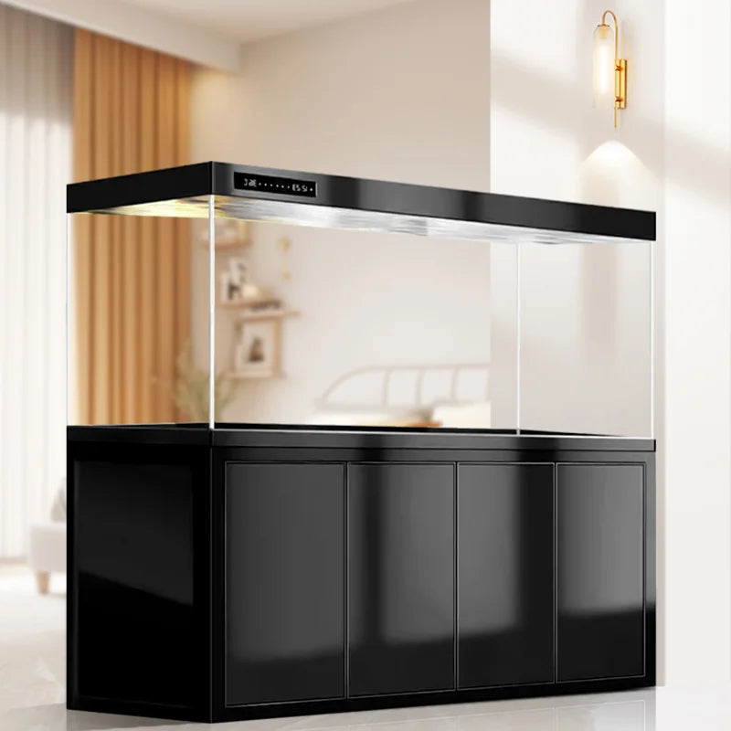 Floor Modern Aquarium Ornamental Fish Decoration Fish Tanks Accent Aquarium Luxury Living Room Home Furniture Acquario Lsyg