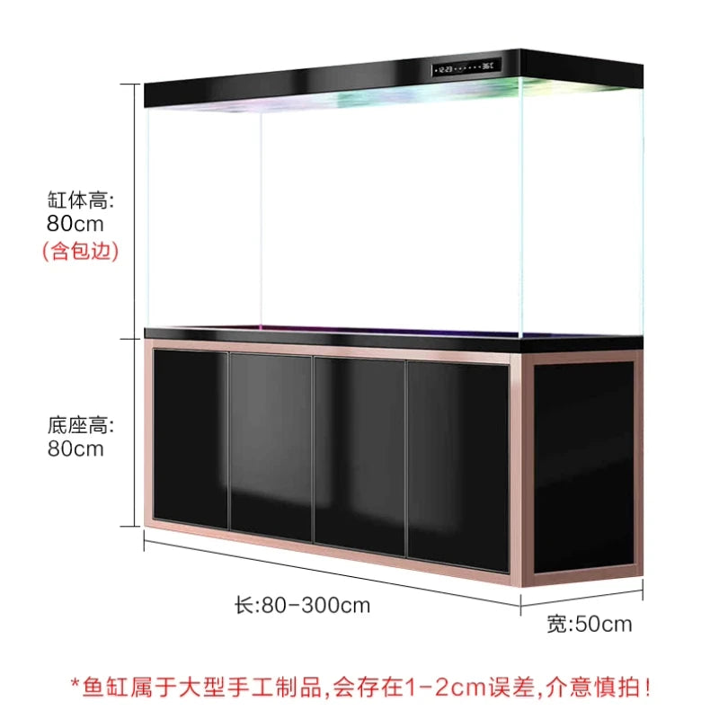 Floor Modern Aquarium Ornamental Fish Decoration Fish Tanks Accent Aquarium Luxury Living Room Home Furniture Acquario Lsyg