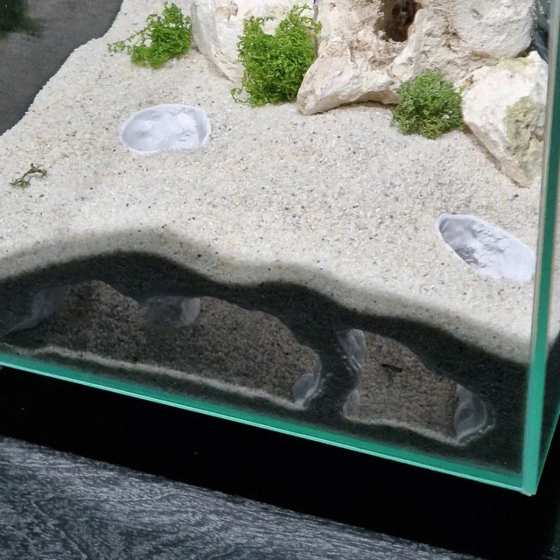 Fish Tank Underwater Palace Hiding Cave for Fish Shrimp Reptiles Shelter, Landscaping Ornaments 3D Printed Aqaurium Decorations
