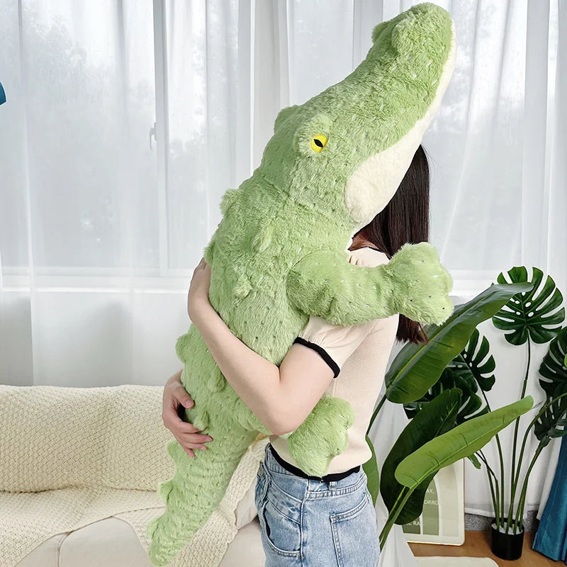 Giant Super Cute Soft Crocodile Animal Doll Cushion Plush Toy Lazy Sleeper Alligator Pillow For Girl Birthday Gift