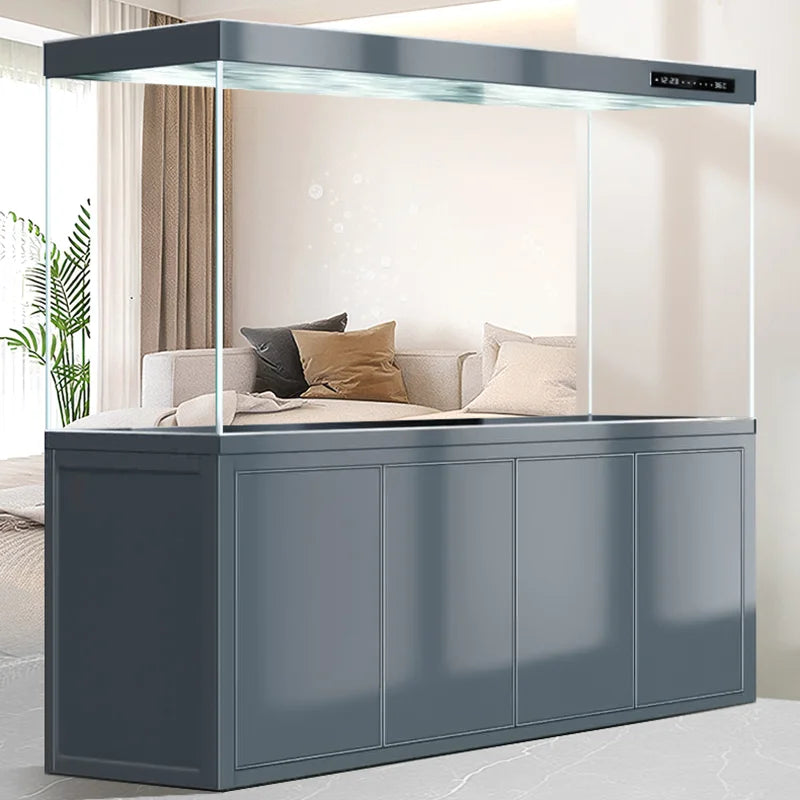 Floor Modern Aquarium Ornamental Fish Decoration Fish Tanks Accent Aquarium Luxury Living Room Home Furniture Acquario Lsyg